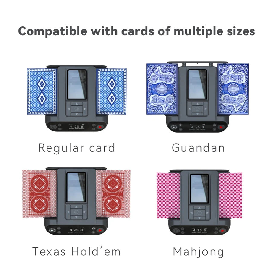 Cards Shuffler Shuffling Dealing Playing Cards Distribution Machine with 4 Bid Buttons