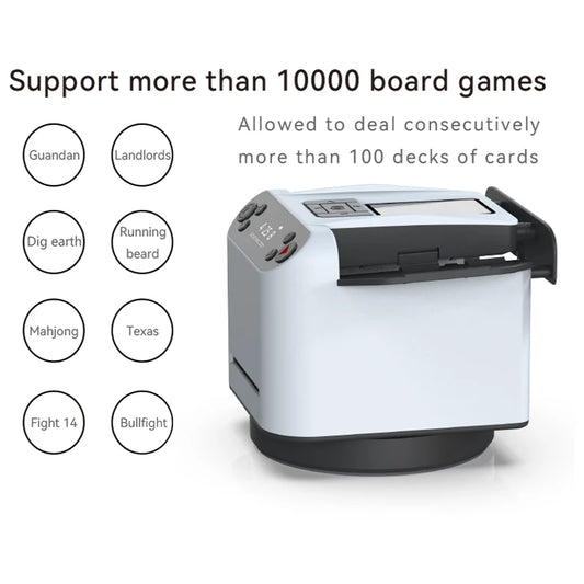 Cards Shuffler Shuffling Dealing Playing Cards Distribution Machine with 4 Bid Buttons